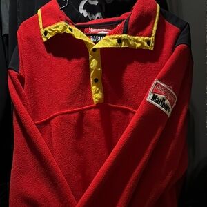 Red Marlboro Fleece Pullover